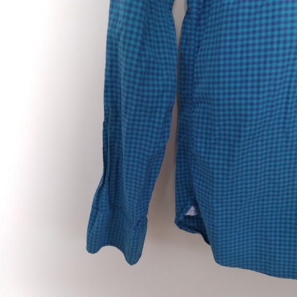J. Crew Blue Plaid Slim Fit Long Sleeve Button Down Shirt Size Small - Picture 3 of 7